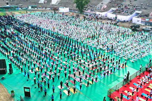 नागपुरात जागतिक योग दिनाचा भव्य कार्यक्रम