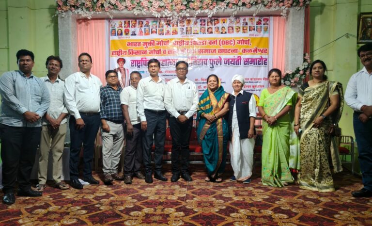 Kalmeshwar : महात्मा ज्योतीराव फुले यांची १९९ वी जयंती उत्साहात साजरी