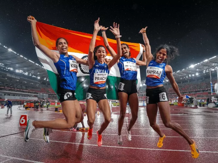 एशियन गेम्समध्ये भारताची पदकांची आगेकूच; ४x४०० महिला रिलेत सुवर्ण
